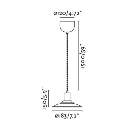 FARO 64163 - Lustre NINETTE 1xE27/40W/230V