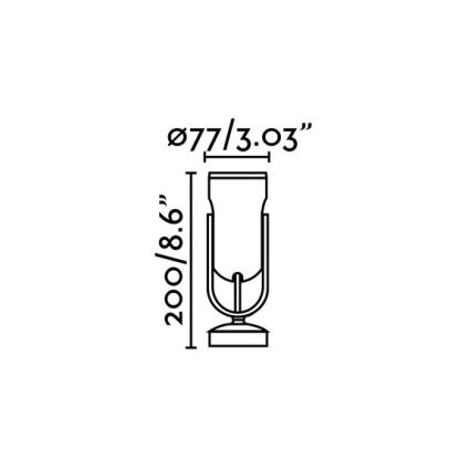 FARO 70035 - Applique murale LED extérieur SLOT-1 LED/14W/230V IP65 3000K