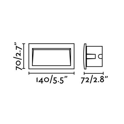 FARO 70147 - Luminaire encastré d'extérieur SEDNA-2 LED/3W/230V IP65