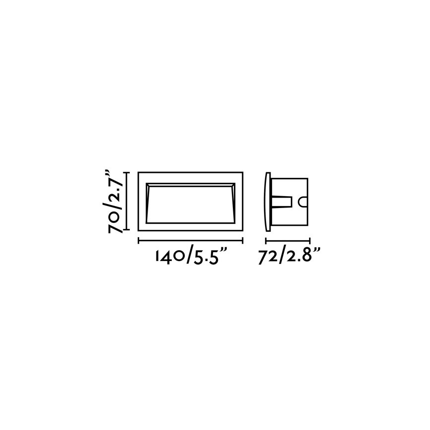 FARO 70147 - Luminaire encastré d'extérieur SEDNA-2 LED/3W/230V IP65
