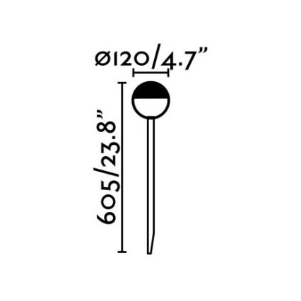 FARO 70245 - Lampe d'extérieur LED PICCOLA LED/8W/230V IP65