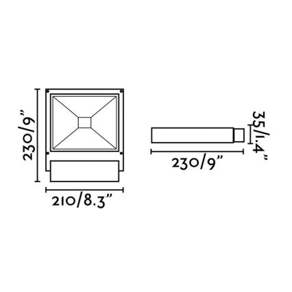 FARO 70261 - Projecteur LED KARL LED/12W/230V IP65