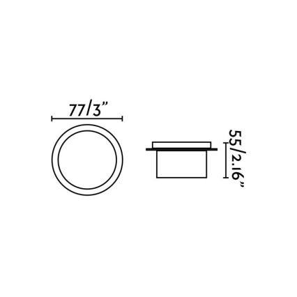 FARO 70265 - Spot encastrable LED salle de bain GALO LED/3W/230V IP54