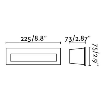 FARO 70271 - Luminaire encastré d'extérieur NAT LED/8W/230V IP65, blanc