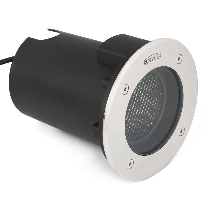 FARO 70310 - Luminaire encastré extérieur GEISER 1x GU10/8W/230V IK08 IP67 acier inoxydable