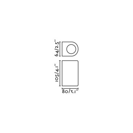 FARO 70322 - Applique murale extérieure ESTELA 1xGU10/5W/230V IP65 noire