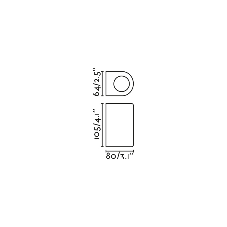 FARO 70322 - Applique murale extérieure ESTELA 1xGU10/5W/230V IP65 noire