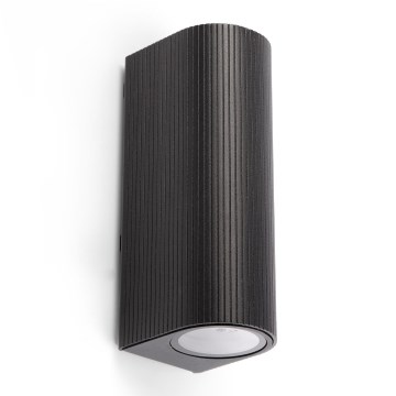 FARO 70327 - Applique murale extérieure ESTELA 2xGU10/5W/230V IP65 noire