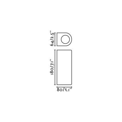 FARO 70327 - Applique murale extérieure ESTELA 2xGU10/5W/230V IP65 noire