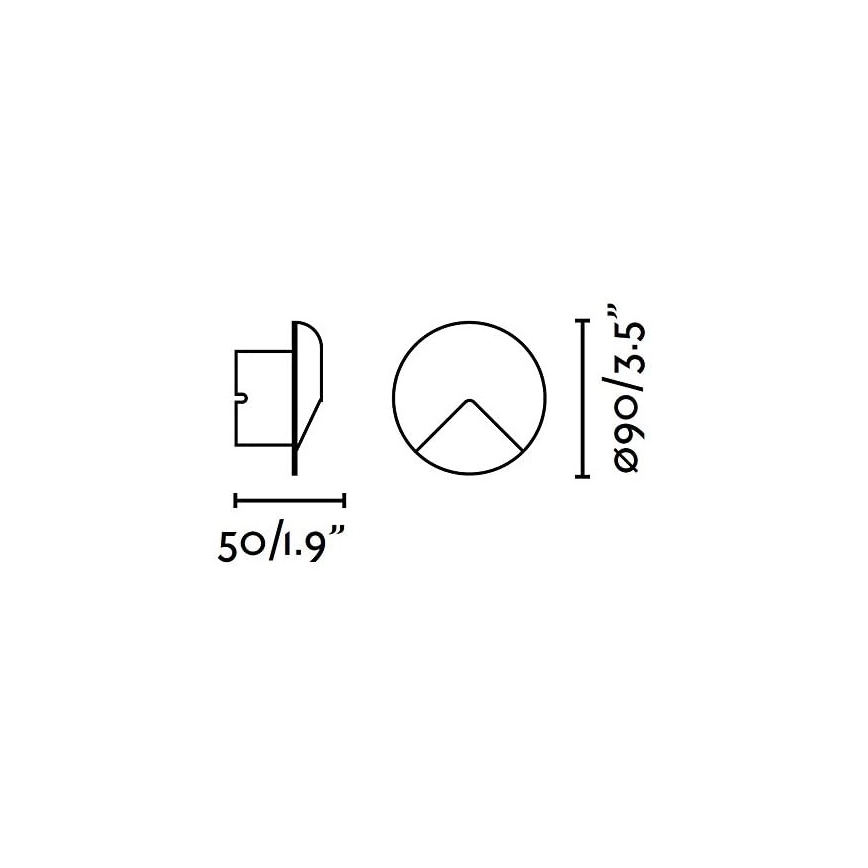 FARO 70397 - Applique murale LED d'extérieur UVE LED/2W/230V IP44