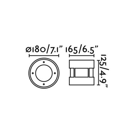 FARO 70589 - Luminaire LED encastrable au sol extérieur SURIA-12 LED/12W/230V IK08 IP67