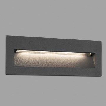 FARO 70638 - Luminaire encastré LED d'extérieur NAT, 8 W, 230 V, IP65, noir