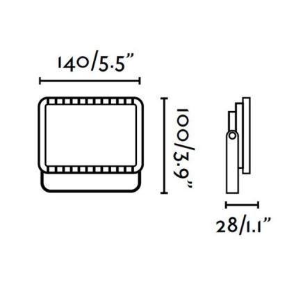 FARO 70649 - Projecteur LED FLUX LED/10W/230V IP54