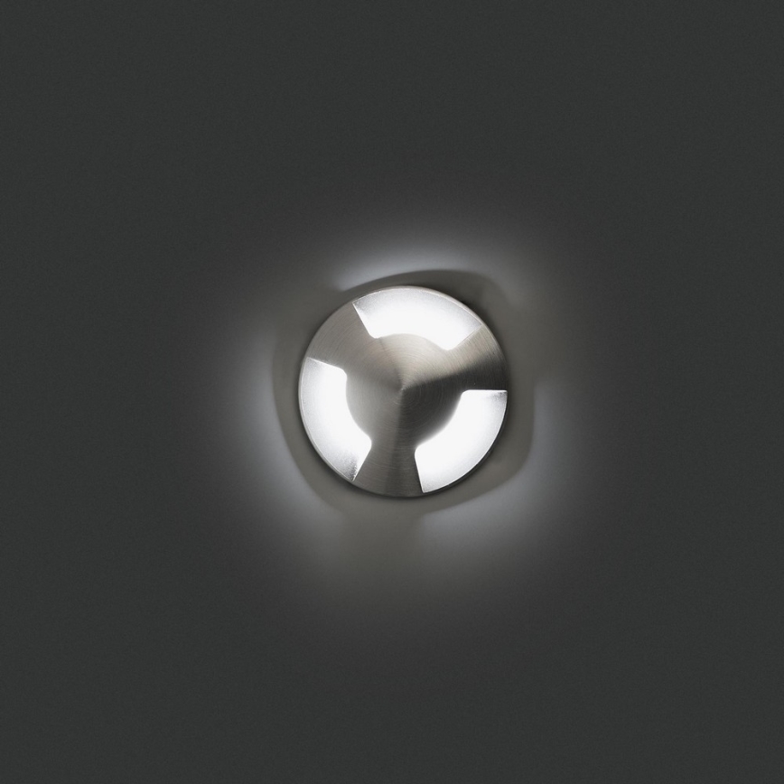 FARO 70662 - Spot d'extérieur encastrable dans le sol KANE-3 LED/3W/24V IK08 IP67