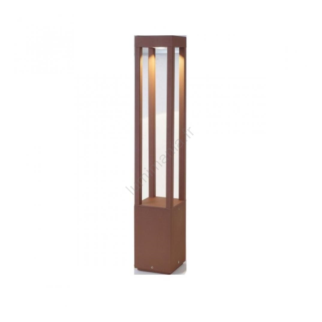 Faro Barcelona 70754 – Lampada A Palo AGRA 650 Marrone Ossido, Con LED Bridgelux 6W Incluso, Altezza 65 Cm - 5