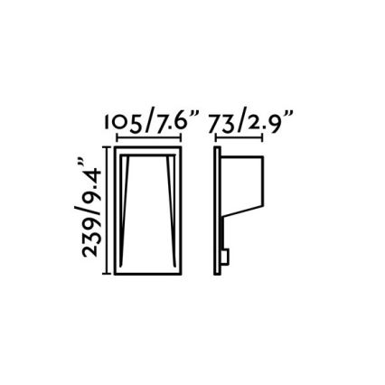 FARO 70833 - Spot LED extérieur à encastrer SOUN-2 LED/5W/230V IP65