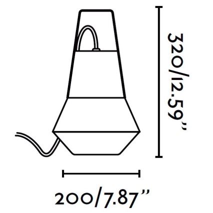FARO 71562 - Suspension d'extérieur CAT 1xE27/20W/230V IP54