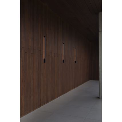 FARO 71803 - Applique murale extérieure LIME LED/10W/230V 2700/3000/4000K 90 cm CRI 90 IP65 noire