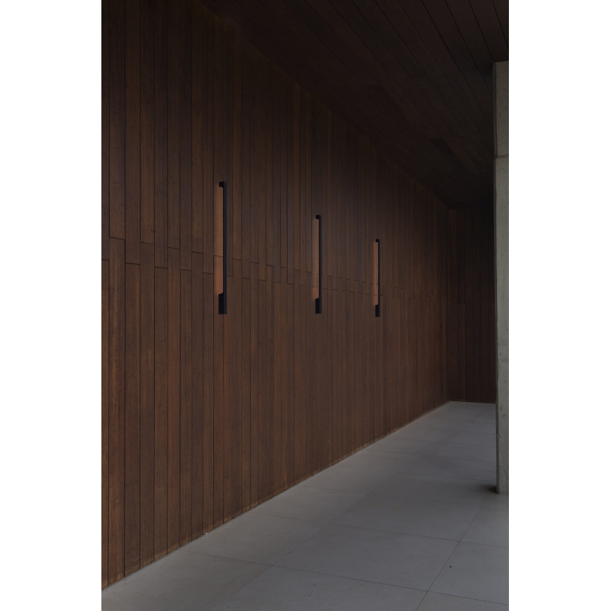 FARO 71803 - Applique murale extérieure LIME LED/10W/230V 2700/3000/4000K 90 cm CRI 90 IP65 noire