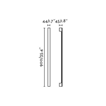 FARO 71803 - Applique murale extérieure LIME LED/10W/230V 2700/3000/4000K 90 cm CRI 90 IP65 noire
