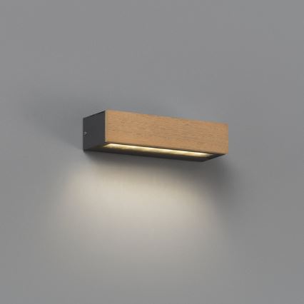 FARO 71898 - Applique murale LED d'extérieur LAKO LED/8W/230V IP65 noir/bois