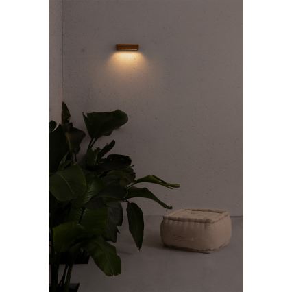 FARO 71898 - Applique murale LED d'extérieur LAKO LED/8W/230V IP65 noir/bois
