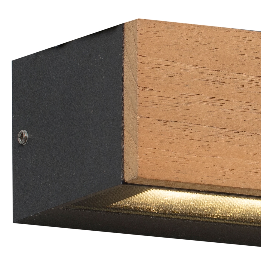 FARO 71898 - Applique murale LED d'extérieur LAKO LED/8W/230V IP65 noir/bois