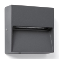 FARO 71963 - Applique d'escalier LED DUNE LED/3W/230V 2200/2700/3200/4000K IP65 carré, anthracite