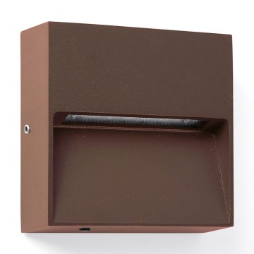 FARO 71965 - Luminaire LED d'escalier DUNE LED/3W/230V 2200/2700/3200/4000K IP65 marron carré