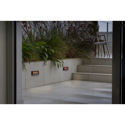 FARO 71968 - Luminaire d'escalier DUNE LED/6W/230V 2200/2700/3200/4000K IP65 brun rectangulaire