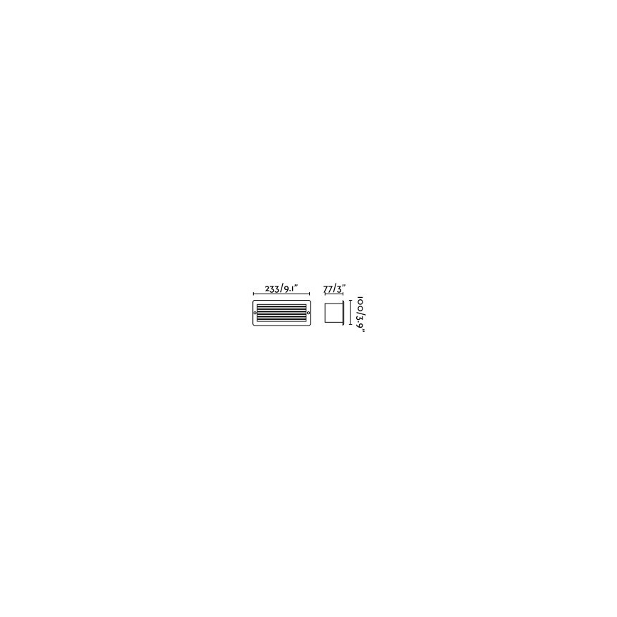 FARO 72095 - Spot LED d'extérieur à encastrer STRIPE-1 LED/5W/230V IP54