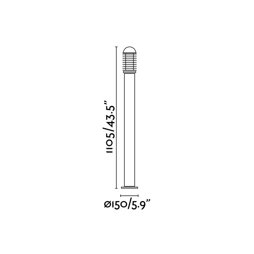 FARO 73460 - Lampe d'extérieur VERNO-G 1xE27/60W/230V IP44