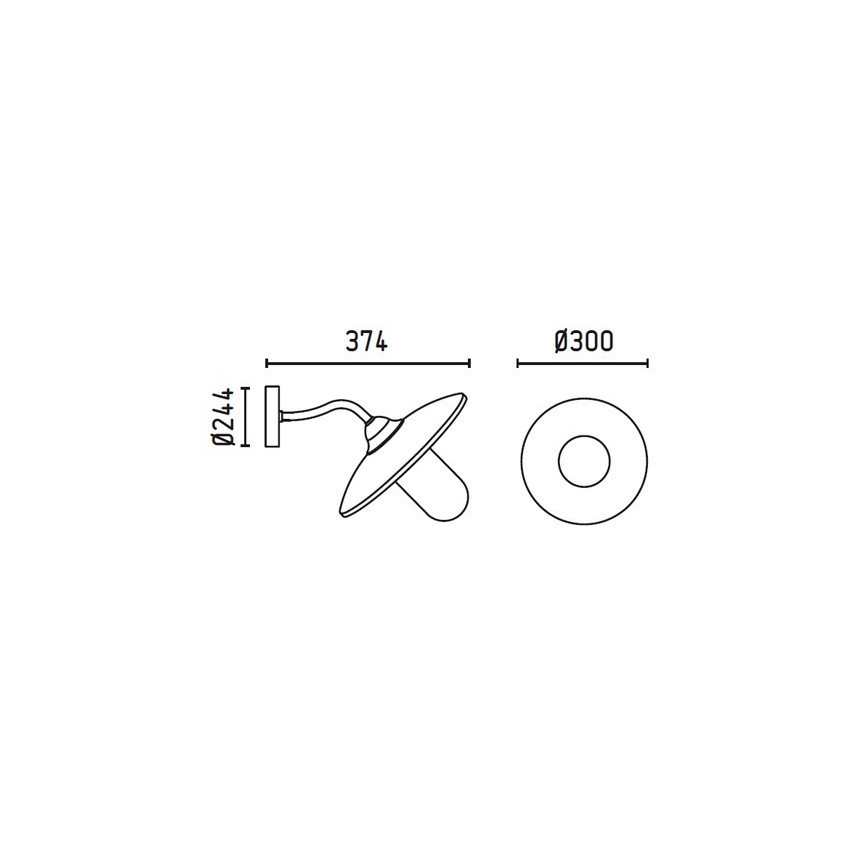 FARO 74261 - Applique murale d'extérieur WALLY-2 1xE27/15W/230V IP44