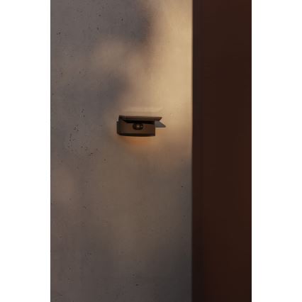 FARO 74456 - Applique murale solaire LED avec détecteur LUMA LED/5W/3,7/230V IP65 anthracite