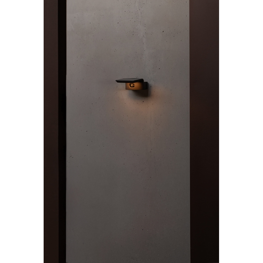 FARO 74456 - Applique murale solaire LED avec détecteur LUMA LED/5W/3,7/230V IP65 anthracite