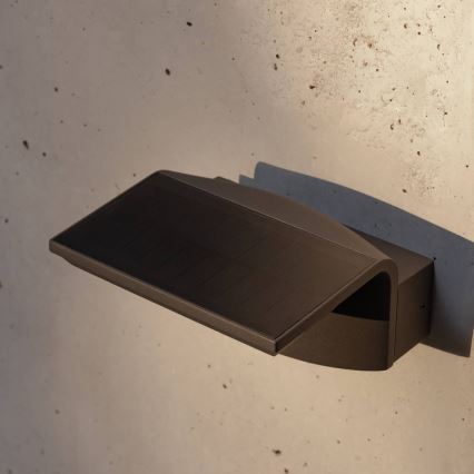 FARO 74456 - Applique murale solaire LED avec détecteur LUMA LED/5W/3,7/230V IP65 anthracite
