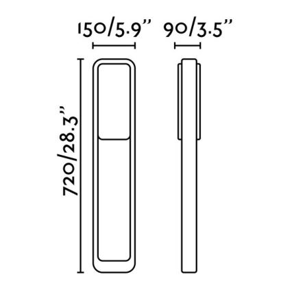 FARO 75541 - Lampe d'extérieur LED STICKER LED/10W/230V IP55