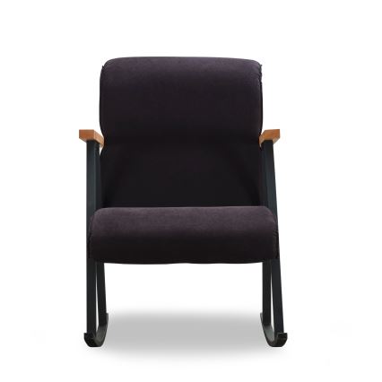 Fauteuil à bascule LUNI noir