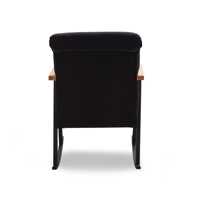 Fauteuil à bascule LUNI noir