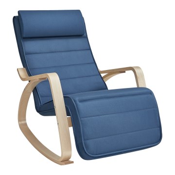 Fauteuil à bascule RESTLY bleu