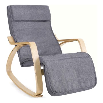 Fauteuil à bascule RESTLY gris