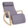Fauteuil à bascule RESTLY gris/violet