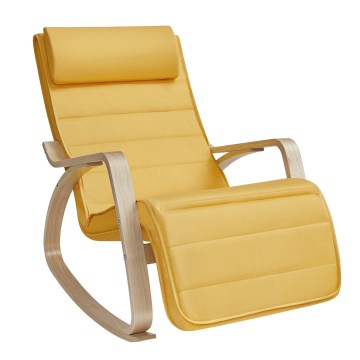 Fauteuil à bascule RESTLY jaune