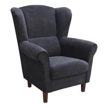 Fauteuil à oreilles GALA anthracite