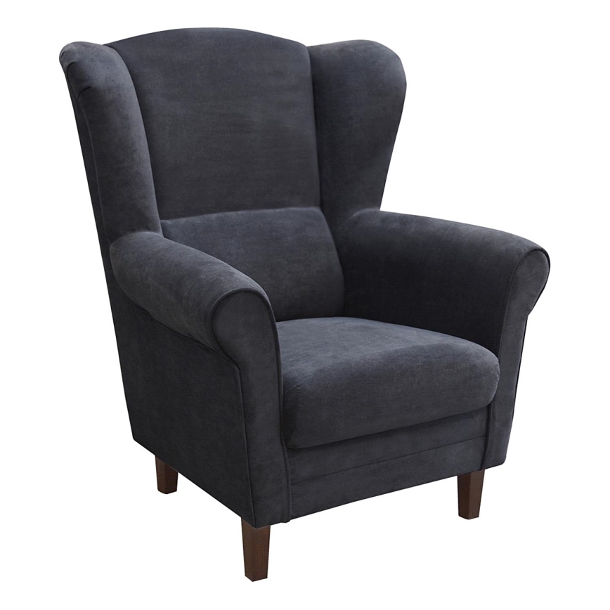 Fauteuil à oreilles GALA anthracite