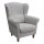 Fauteuil à oreilles GALA gris