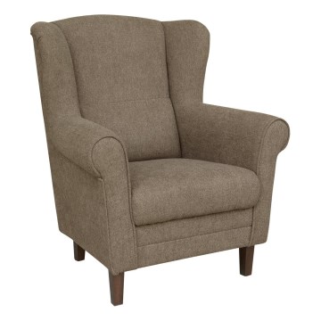 Fauteuil à oreilles GALA marron