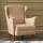 Fauteuil à oreilles NUPI crème