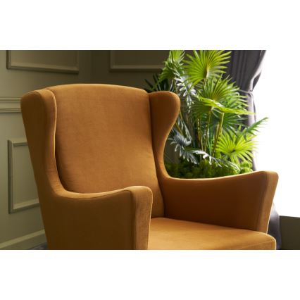 Fauteuil à oreilles NUPI jaune
