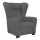 Fauteuil à oreilles VIVA gris foncé